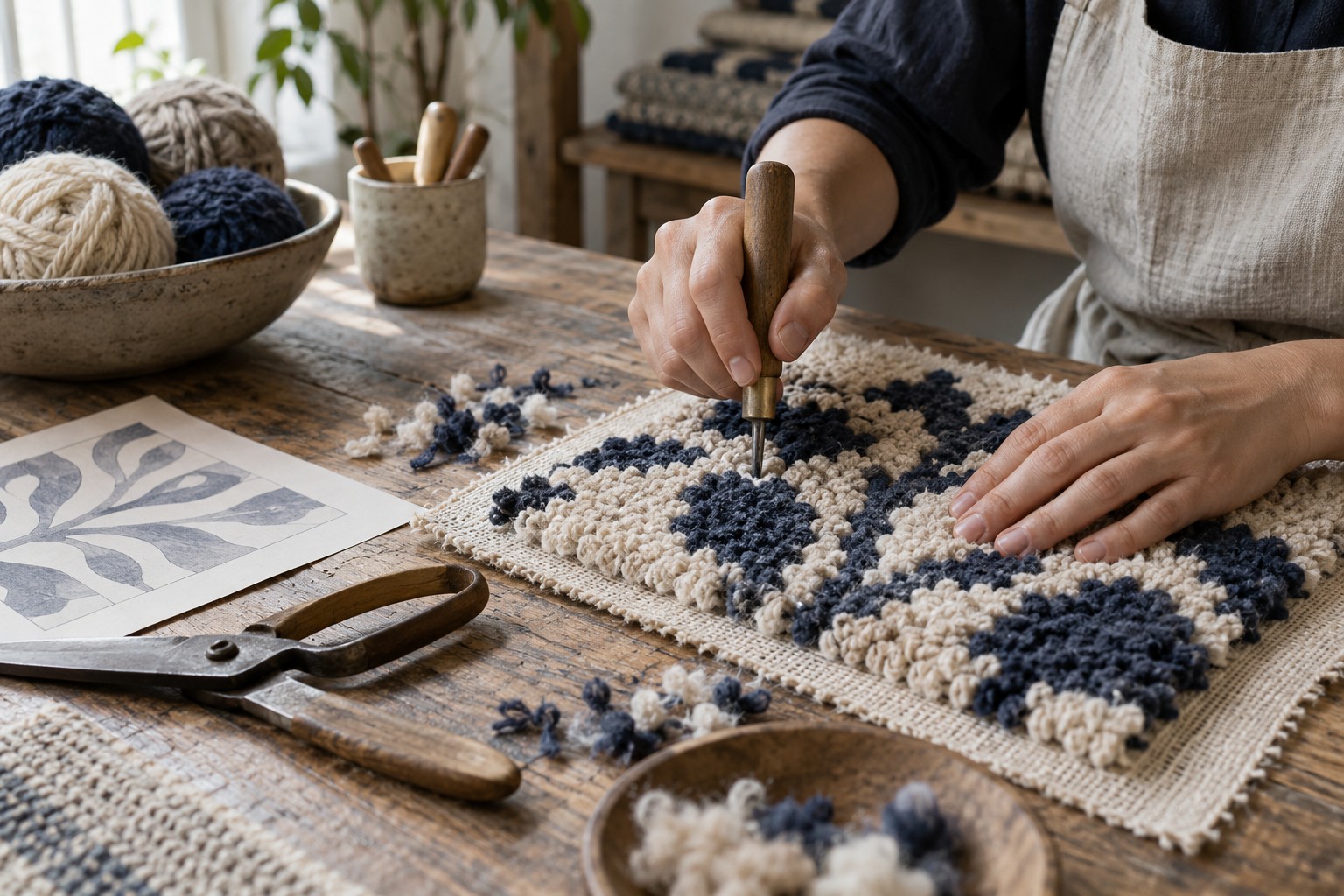 Atelier / First Strike-off handmade rug study